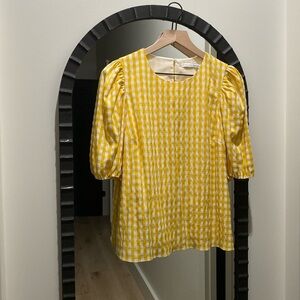 English Factory Gingham Blouse